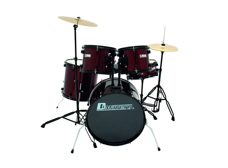 DIMAVERY DS-200 Drum-Set. wine red 